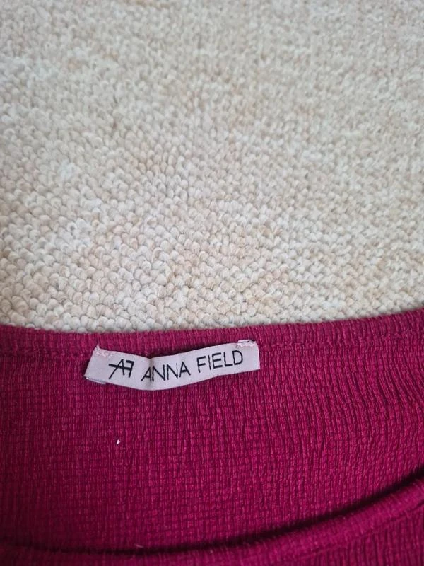 Anna Field Camiseta texturizada frambuesa M – photo 11